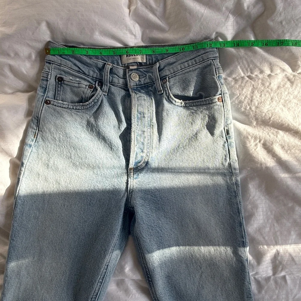 AGOLDE Riley High-Rise Fringe Hem Jeans | 25 - Picture 6 of 9